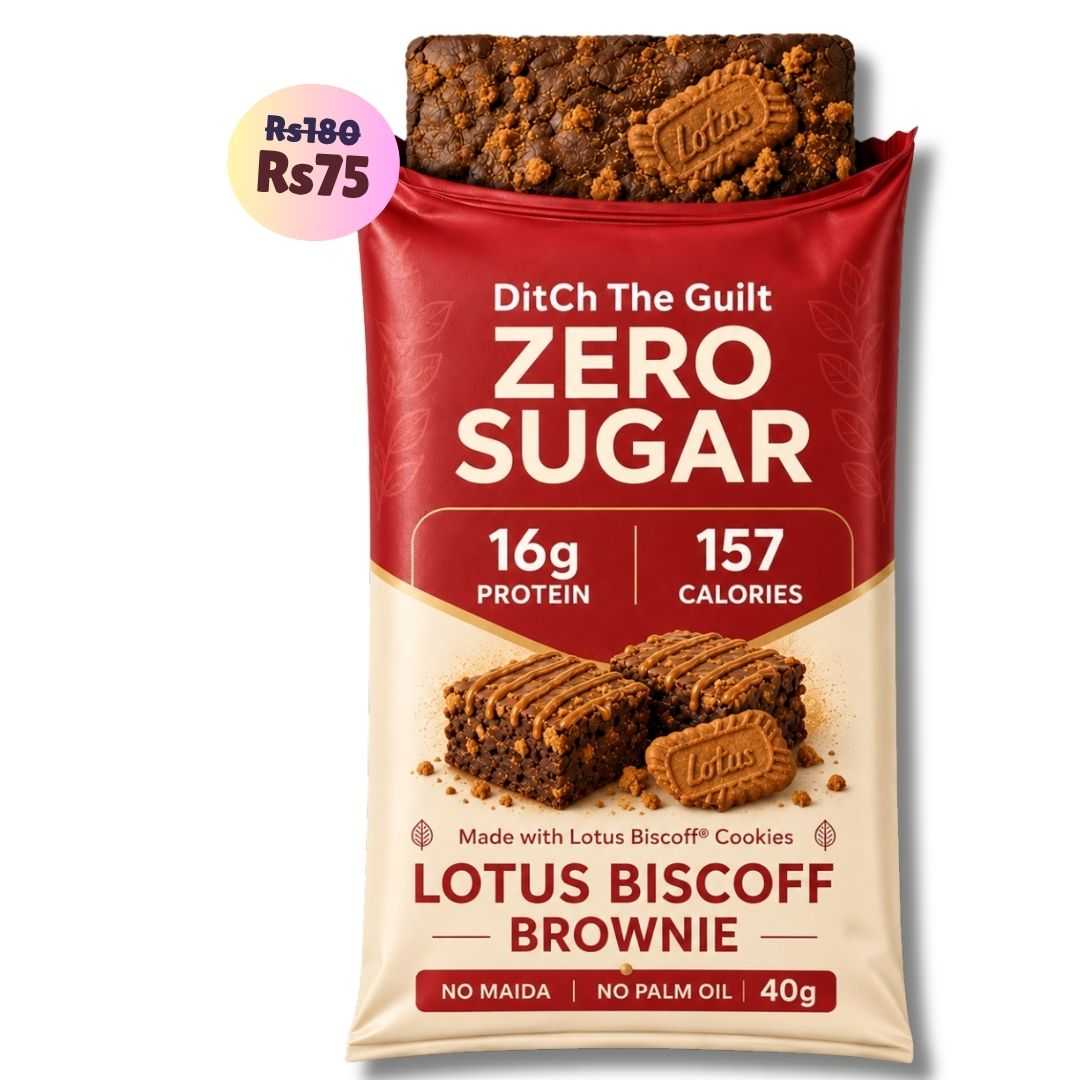 Biscoff • 16g Protein • Sugar Free High Protein Brownie • 40g