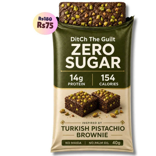 Turkish Baklava • 14g Protein • Sugar Free High Protein Brownie • 40g