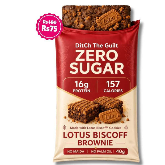 Biscoff • 16g Protein • Sugar Free High Protein Brownie • 40g