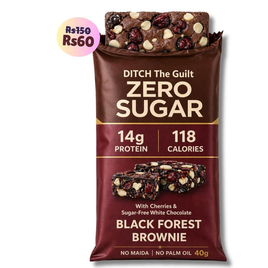 Black Forest • 14g Protein • Sugar Free High Protein Brownies • 40g