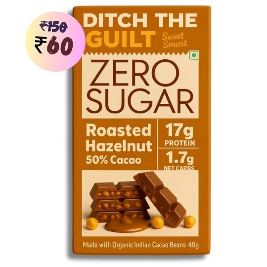 Mighty Hazelnut • 17g Protein • Sugar Free Dark Chocolate • 40g