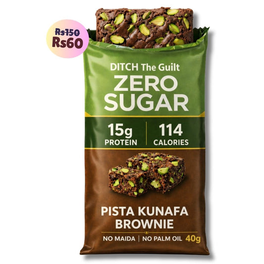 Dubai Pista Kunafa • 15g Protein • Sugar Free High Protein Brownie • 40g
