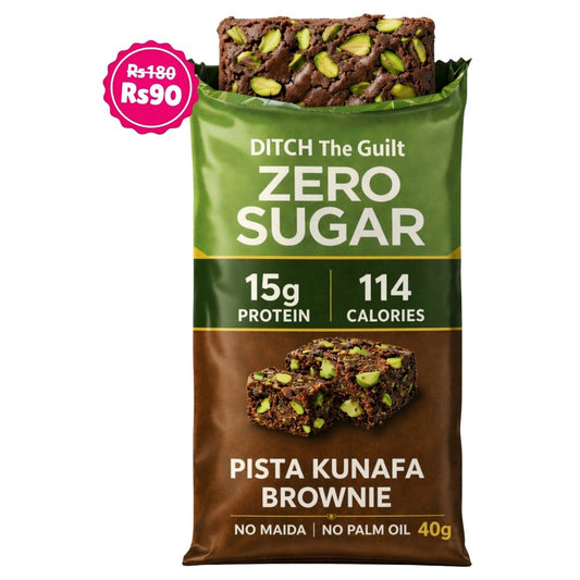 Dubai Pista Kunafa • 15g Protein • Sugar Free High Protein Brownie • 40g