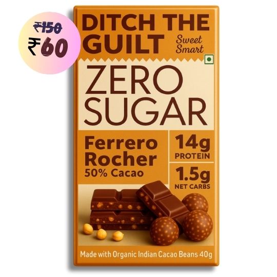 Ferrero rocher • 14g Protein • Sugar Free Dark Chocolate • 40g