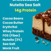 Nutella & Sea Salt Protein Brownie • 14g Protein • Sugar Free & High Protein • Low Net Carbs • 40g - Ditch The Guilt