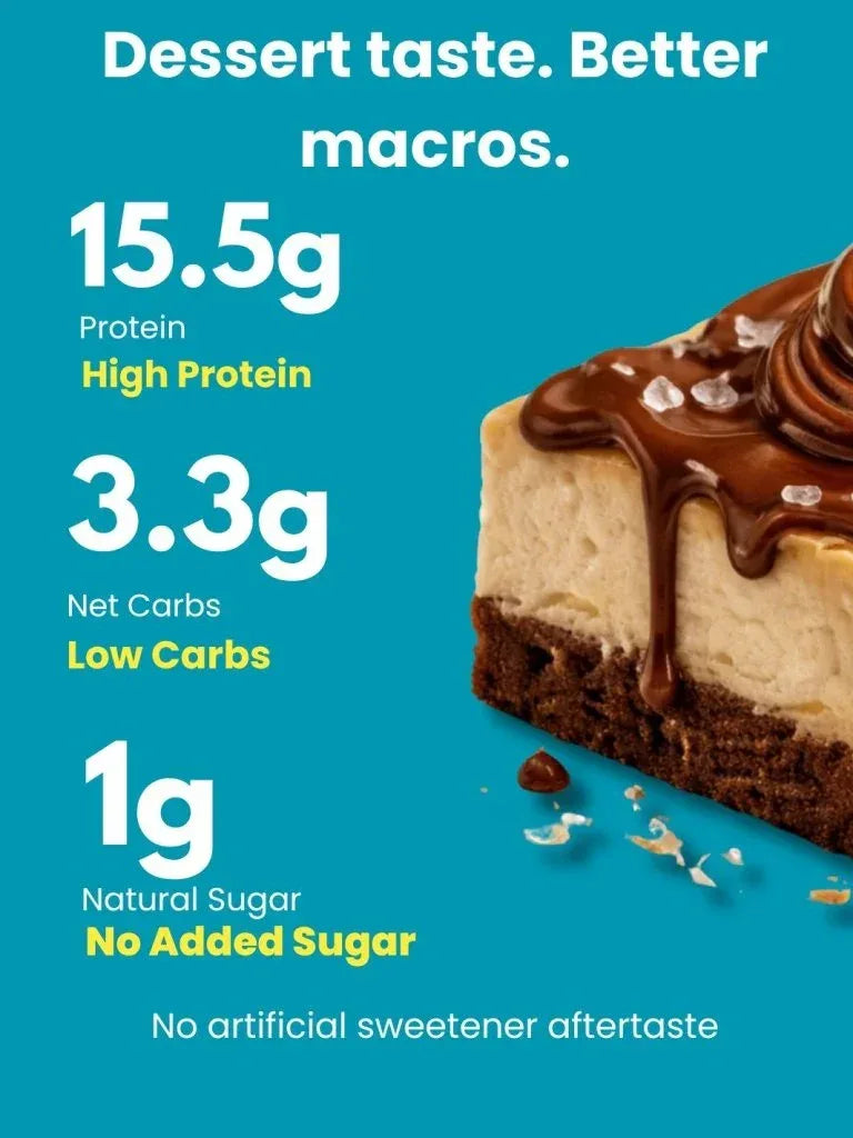 Nutella & Sea Salt Protein Brownie • 14g Protein • Sugar Free & High Protein • Low Net Carbs • 40g - Ditch The Guilt