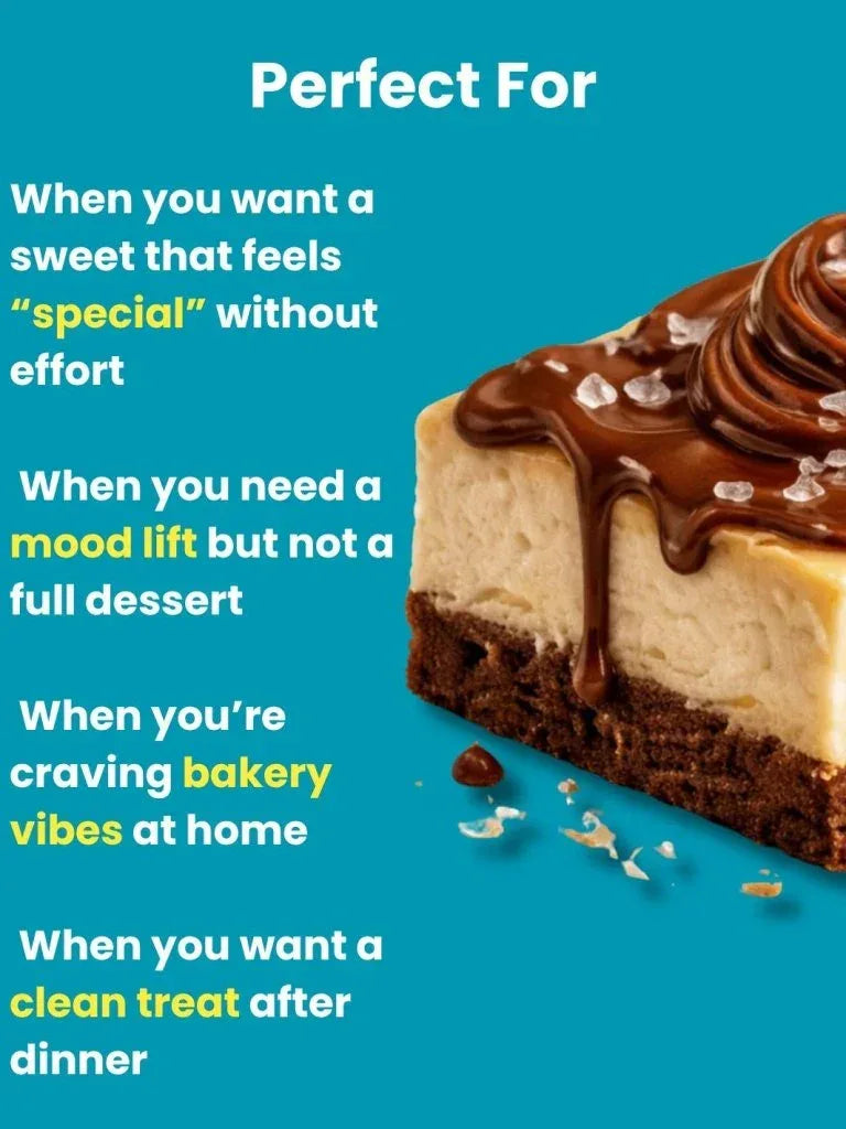 Nutella & Sea Salt Protein Brownie • 14g Protein • Sugar Free & High Protein • Low Net Carbs • 40g - Ditch The Guilt