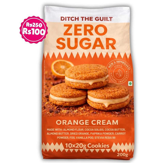 Orange Cookies (10x20g Cookies) • Sugar-Free Almond Flour Cookies • 200g (10x20g Cookies)