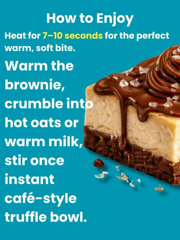 Nutella & Sea Salt Protein Brownie • 14g Protein • Sugar Free & High Protein • Low Net Carbs • 40g - Ditch The Guilt