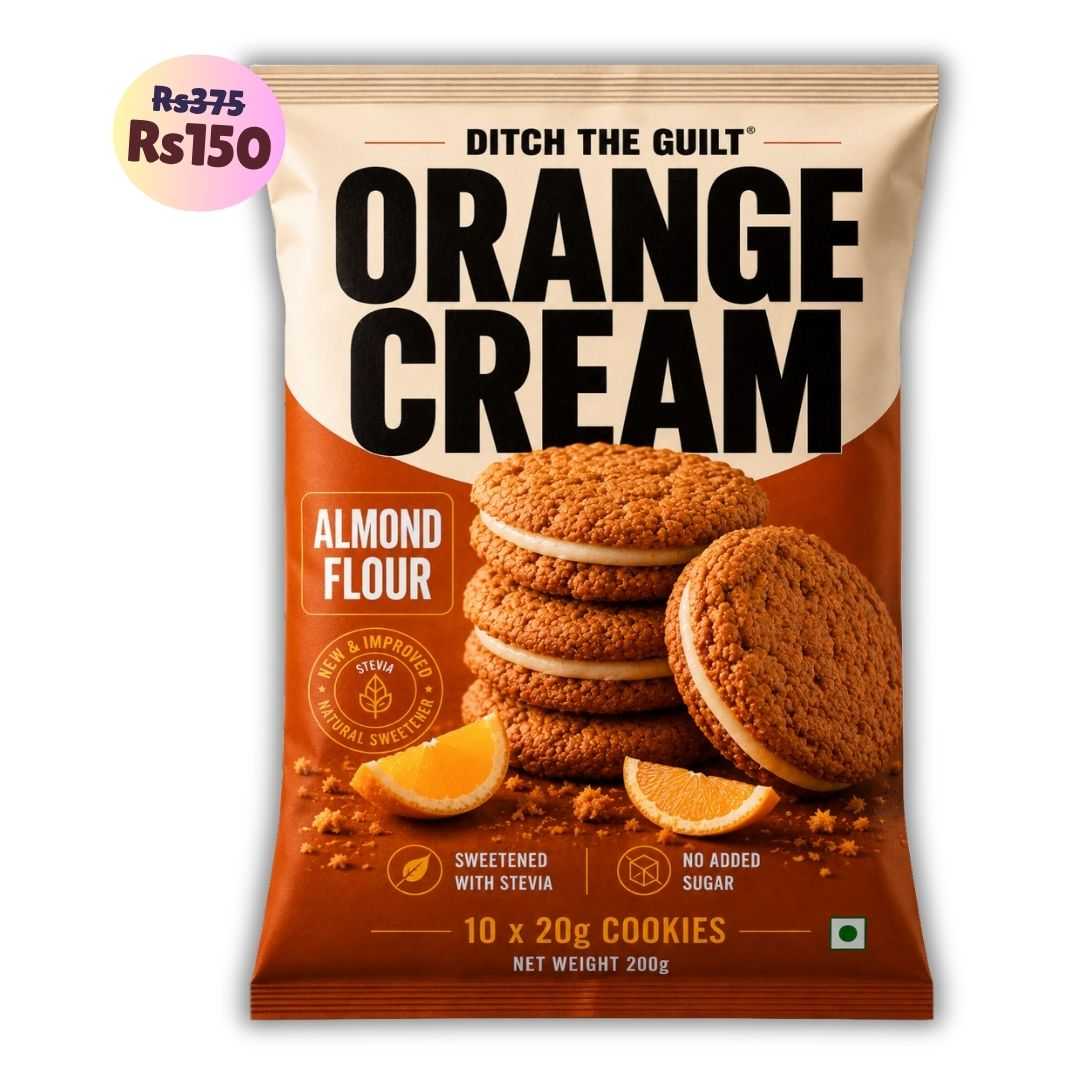 Orange Cookies (10x20g Cookies) • Sugar-Free Almond Flour Cookies • 200g (10x20g Cookies)