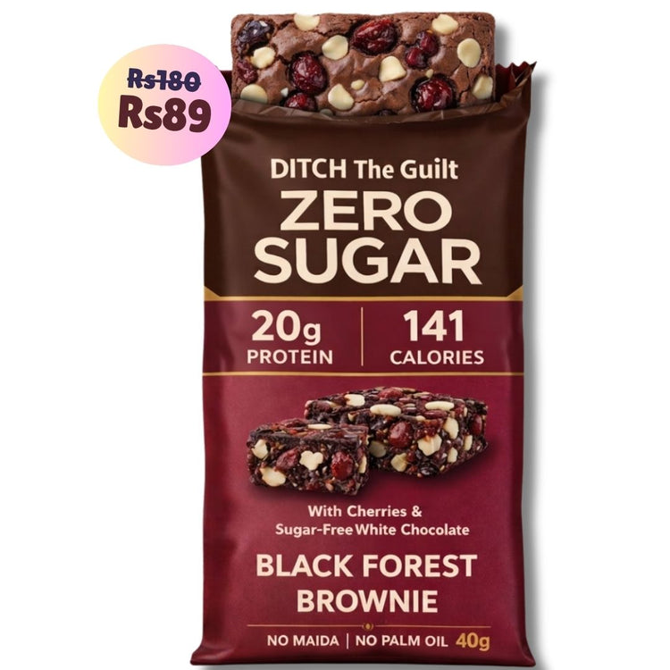 Black Forest • 20g Protein • Sugar Free High Protein Brownies • 40g