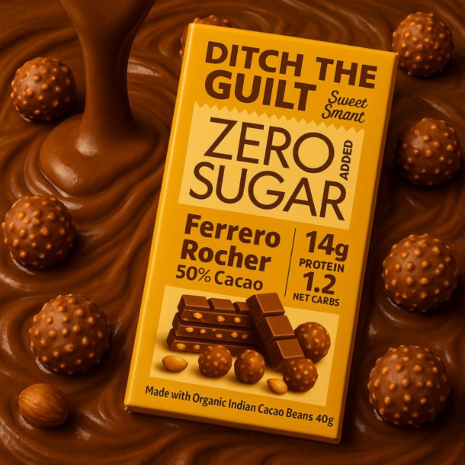 Ferrero Rocher - 14g Protein - 1g Natural Sugar - 1.2g Carbs - 40g