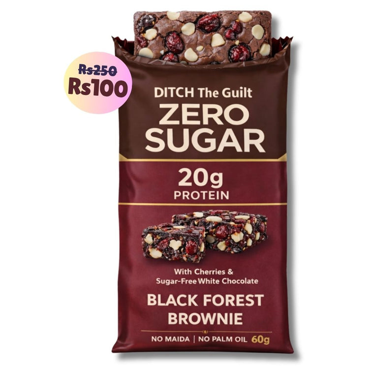 Black Forest • 20g Protein • Sugar Free High Protein Brownies • 60g