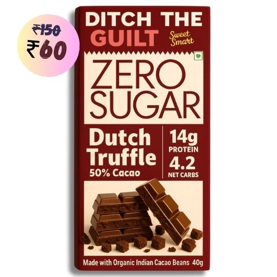 Dutch Truffle • 14g Protein •  Sugar Free Dark Chocolate • 40g