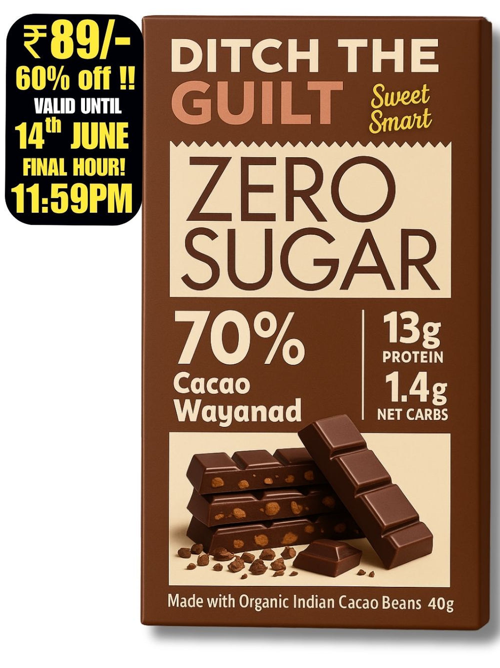 70% Wayanad Cacao - 40g