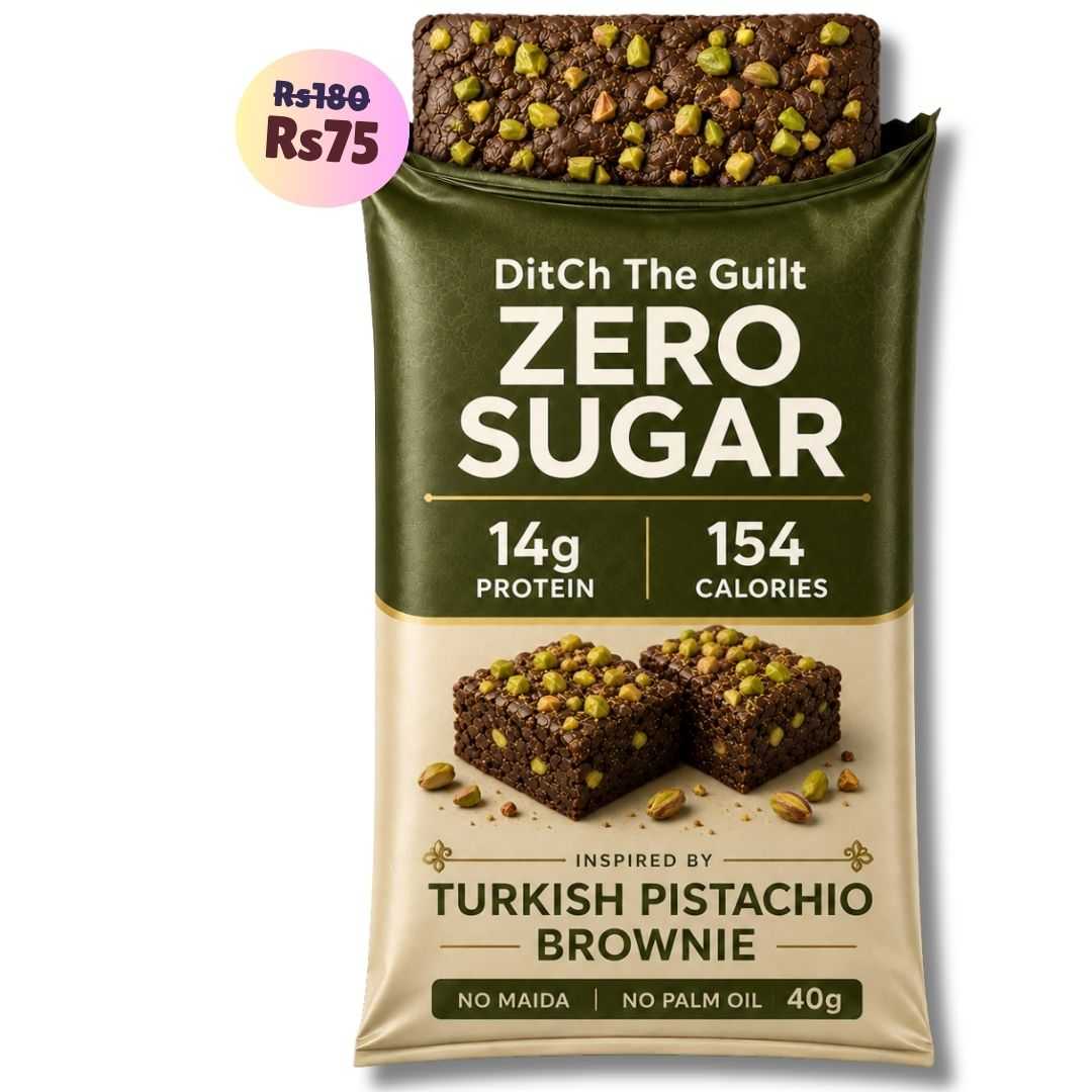 Turkish Baklava • 14g Protein • Sugar Free High Protein Brownie • 40g