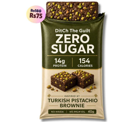 Turkish Baklava • 14g Protein • Sugar Free High Protein Brownie • 40g