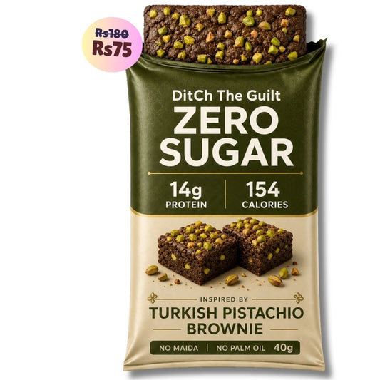 Turkish Baklava • 14g Protein • Sugar Free High Protein Brownie • 40g