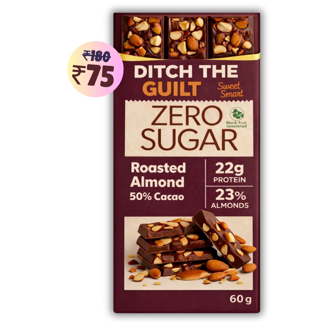 Roasted Almonds • 22g Protein • Sugar Free & High Protein • 60g