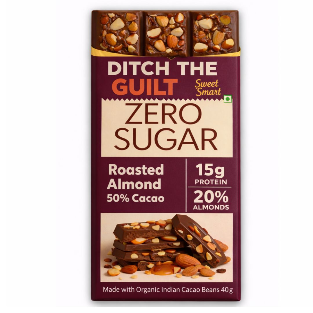 Almond • 15g Protein • Sugar Free High Protein Chocolates • 40g