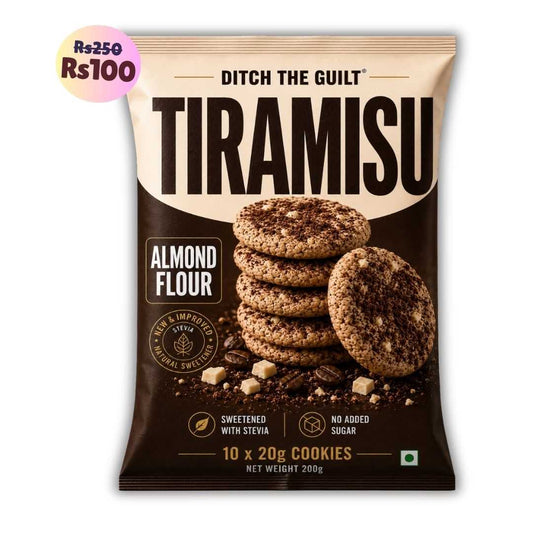 Tiramisu (10x20g Cookies) • Sugar-Free Almond Flour Cookies • 200g (10x20g Cookies)