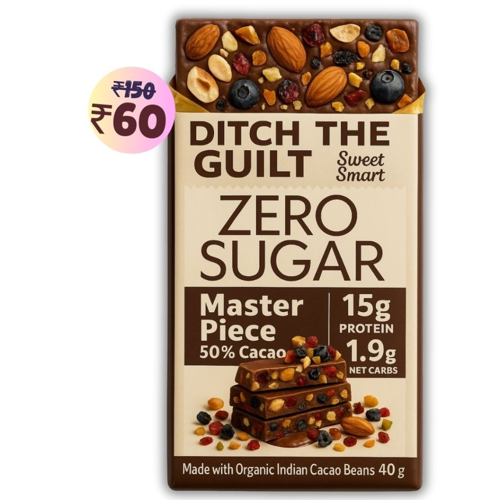 Master Piece • 15g Protein • Sugar Free Dark Chocolate • 40g bar