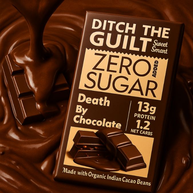 Death By Chocolate -  13g Protein - 1g Natural Sugar - 1.2g Carbs - 40g