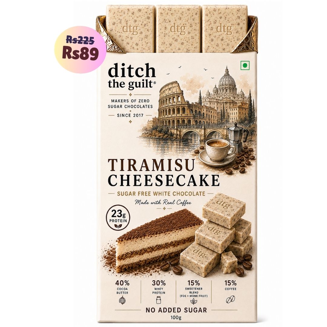 Tiramisu Cheesecake • 23g Protein • Sugar Free White Chocolate Bar • 100g