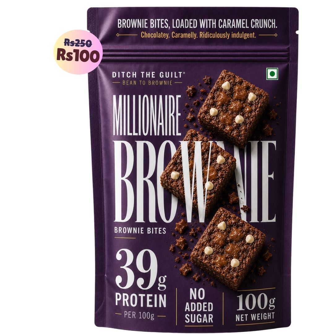 Millionaire • 39g Protein • Sugar Free High Protein Brownie • 100g