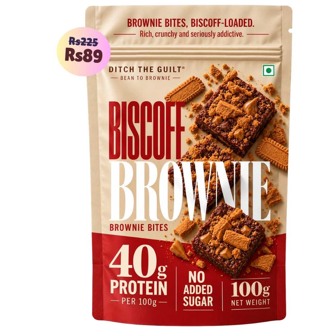 Biscoff • 40g Protein • Sugar Free High Protein Brownie • 100g