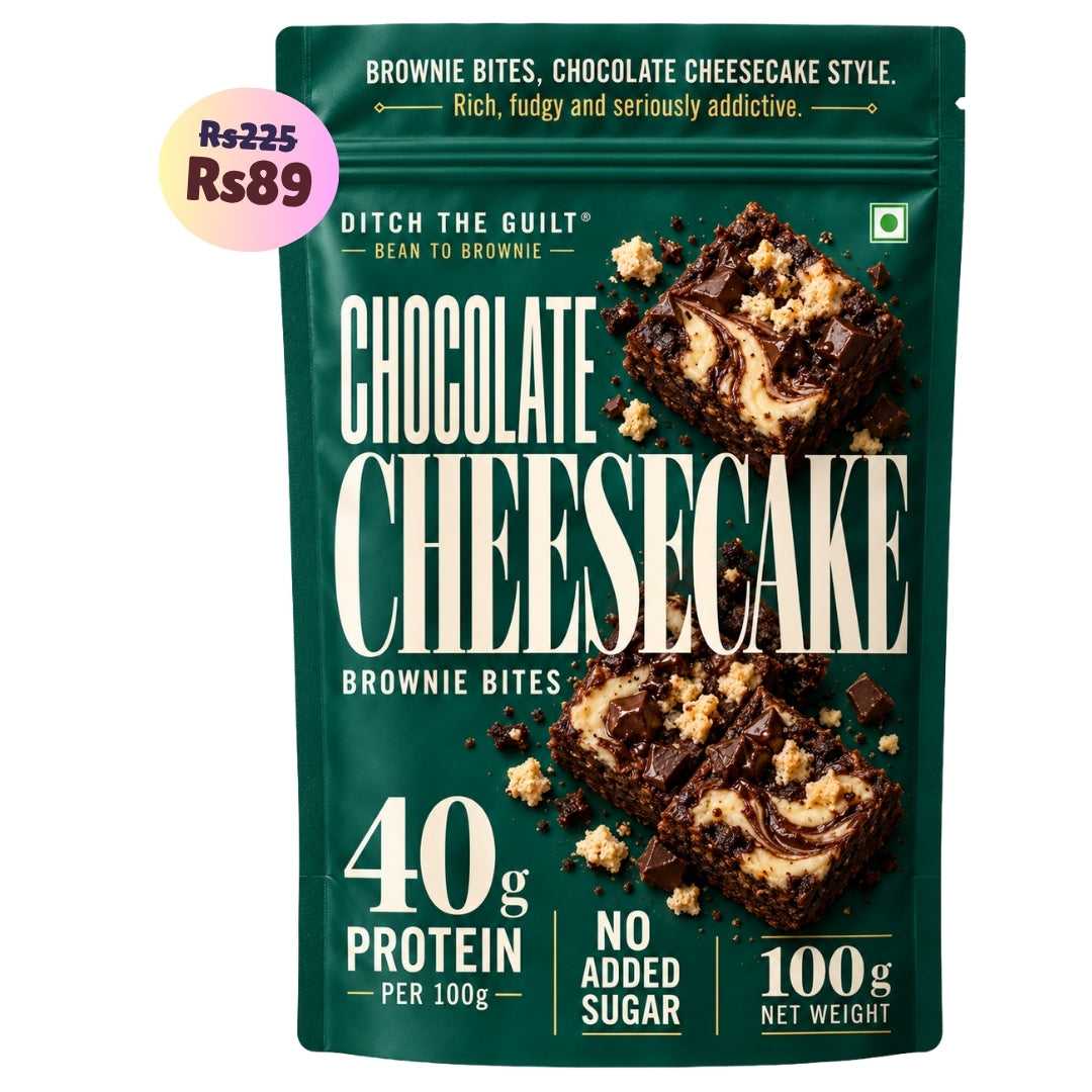 Chocolate Cheesecake Brownie • 40g Protein • Sugar Free High Protein Brownie • 100g