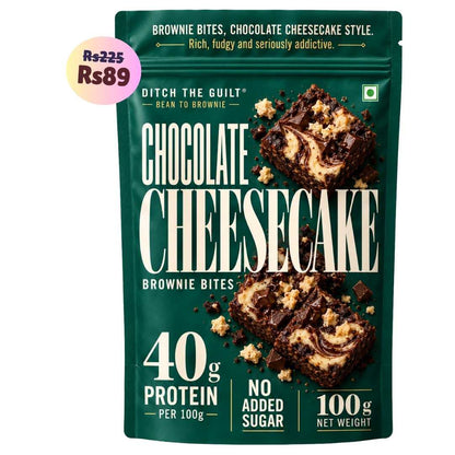 Chocolate Cheesecake Brownie • 40g Protein • Sugar Free High Protein Brownie • 100g