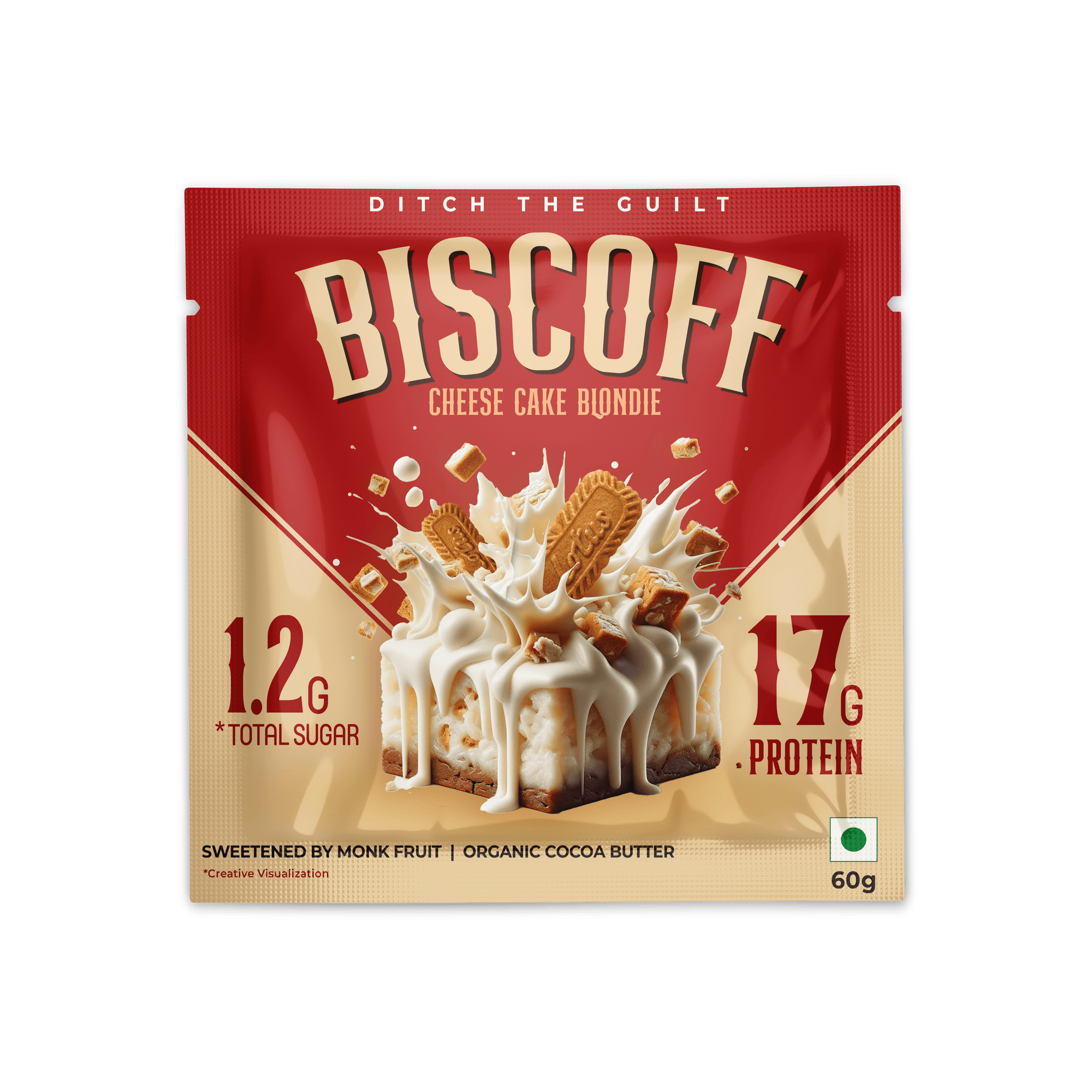 Biscoff Protein Brownie - Sugar Free & High Protein - 60g