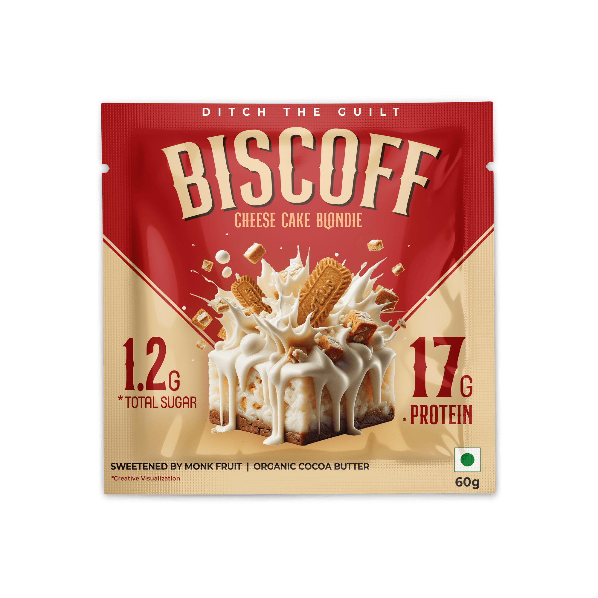 Biscoff I Protein Brownies I  Zero Sugar Added I 17g Protein I 1.2g Natural Sugar - 60g