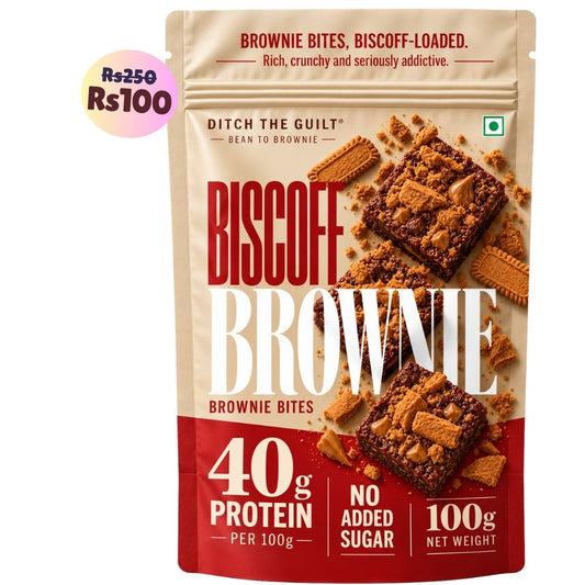 Biscoff • 40g Protein • Sugar Free High Protein Brownie • 100g