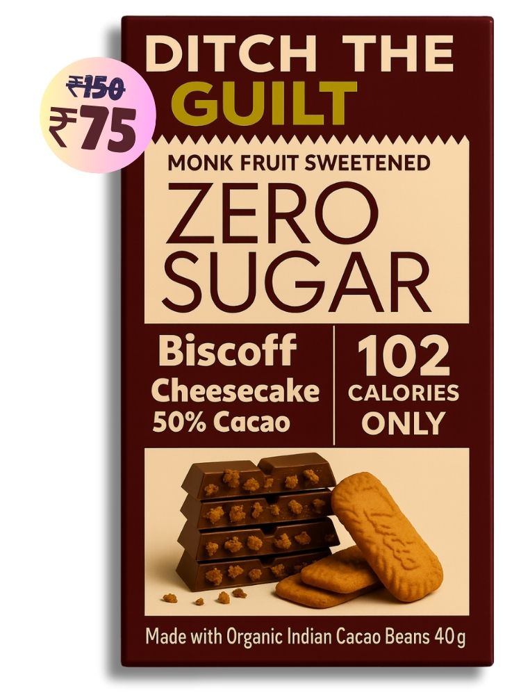 Biscoff Crunchy • 102 Calories •  Sugar Free Dark Chocolate • 40g