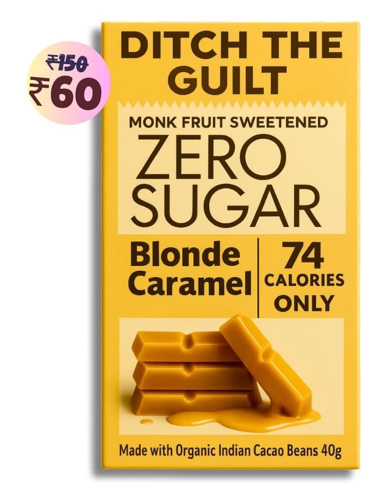 Blonde Chocolate • 74 Calories • Sugar Free White Chocolate • 40g