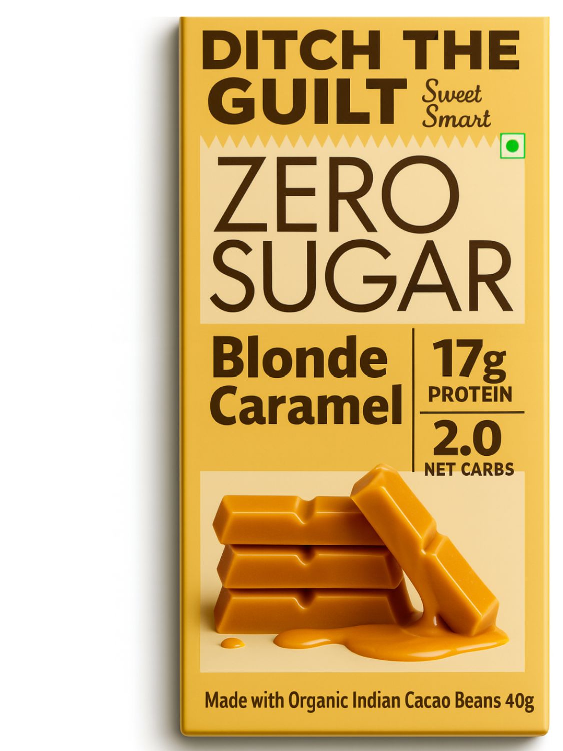 Blonde Sugar Free Caramel  • 17g Protein •  Sugar Free White Chocolate • 40g