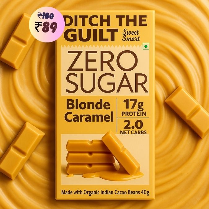 Blonde Sugar Free Caramel  •  17g Protein •  Sugar Free White Chocolate • 40g