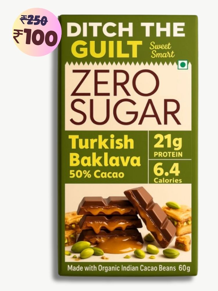 Turkish Baklava • 21g Protein • Sugar Free Dark Chocolate • 60g