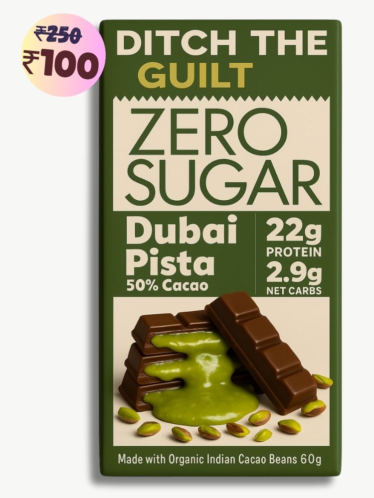 Dubai Pista Kunafa • 22g Protein •  Sugar Free Dark Chocolate • 60g