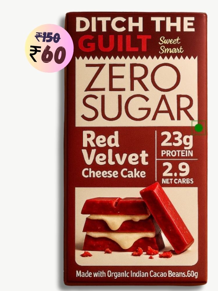 Red Velvet Cheese Cake • 22g Protein • Sugar Free White Chocolate • 60g bar