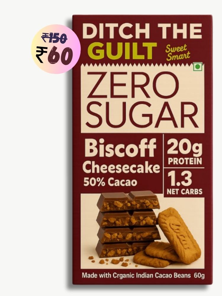 Biscoff Crunchy • 20g Protein • Sugar Free Dark Chocolate • 60g bar