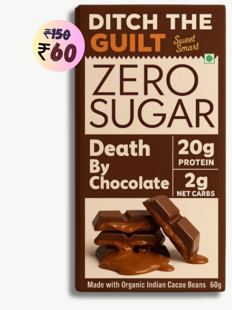 Death By Chocolate • 20g Protein • Sugar Free Dark Chocolate • 60g bar