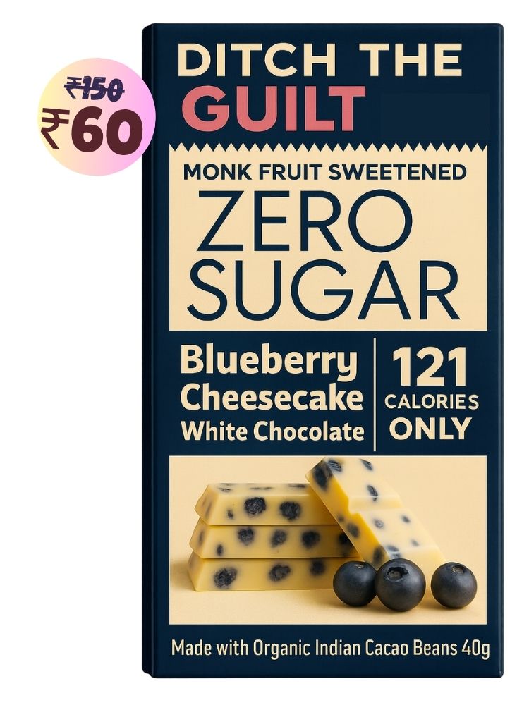Blueberry Cheese Cake • 121 Calories • Sugar Free White Chocolate • 40g