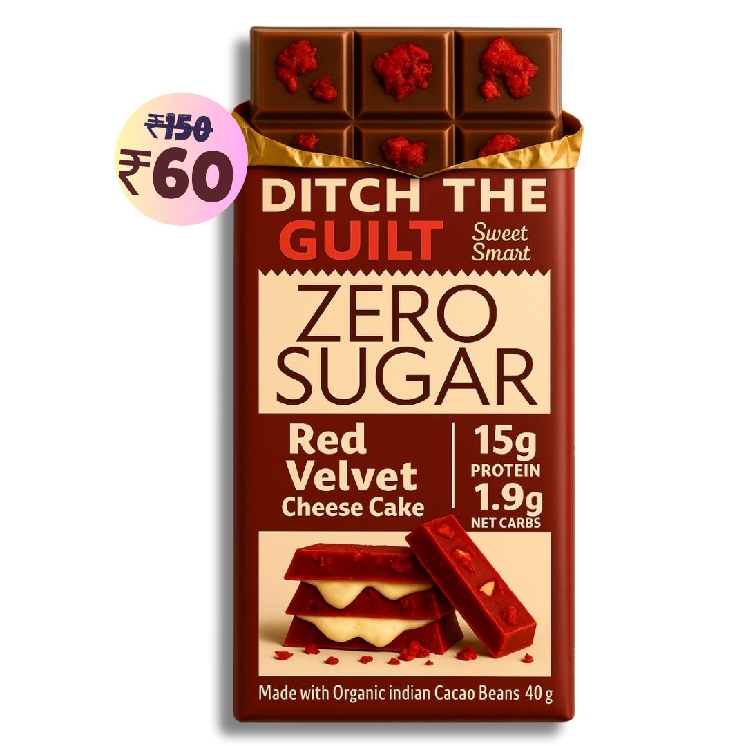 Red Velvet Cheese Cake • 15g Protein • Sugar Free Dark Chocolate • 40g bar