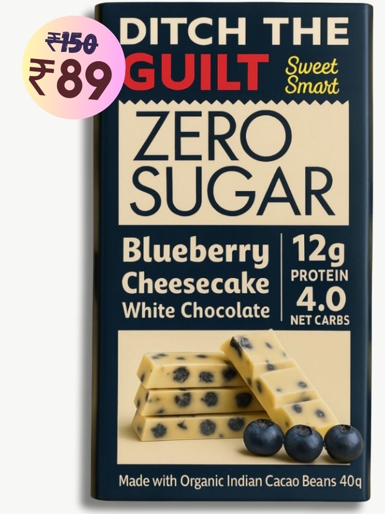Blueberry Cheese Cake • 12g Protein • Sugar Free White Chocolate • 40g