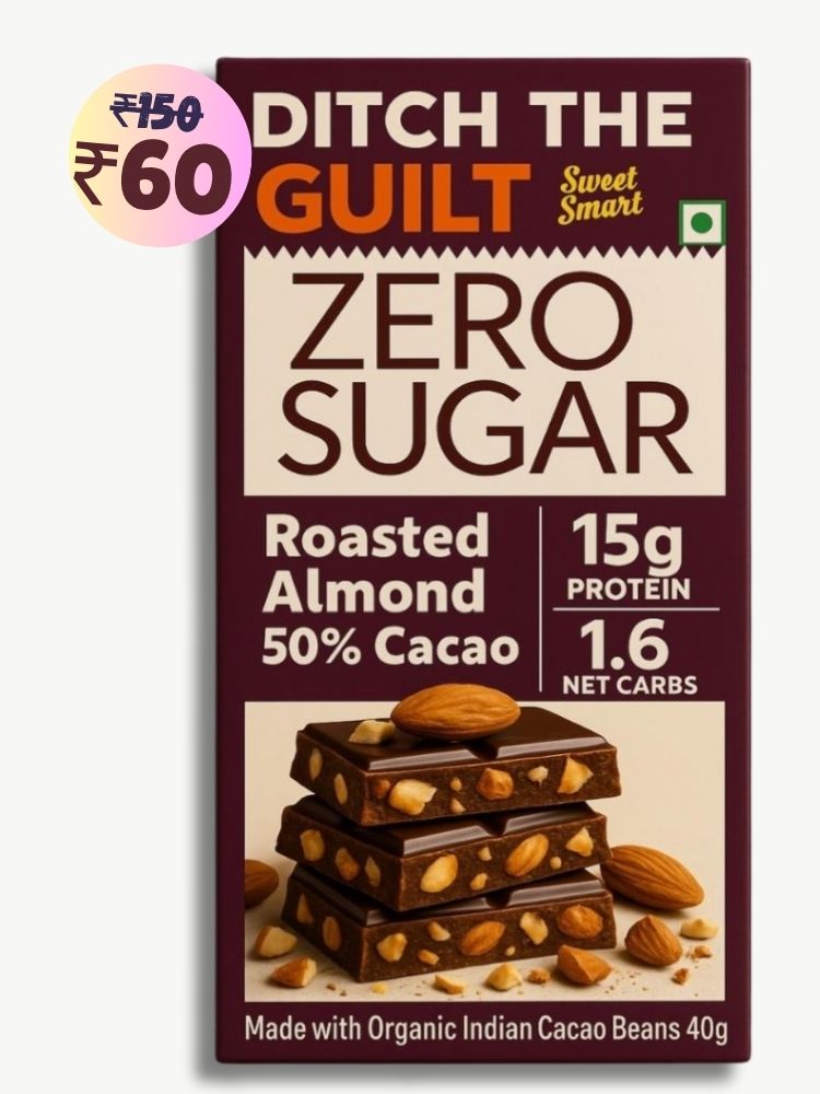 Roasted California Almonds  • 15g Protein •  Sugar Free Dark Chocolate • 40g