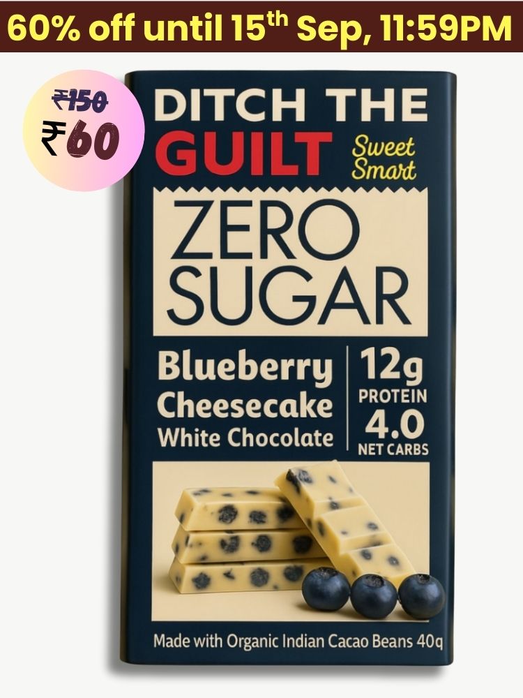 Blueberry Cheese Cake • 12g Protein • Sugar Free White Chocolate • 40g