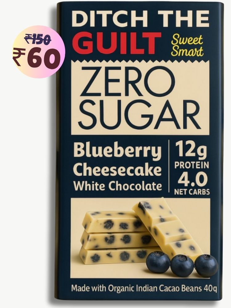 Blueberry Cheese Cake • 12g Protein • Sugar Free White Chocolate • 40g